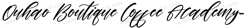 Ouhao Boutique Coffee Academy字体转换